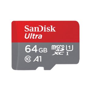 Sandisk 64GB MicroSDHC, UHS-I, SD Adapter