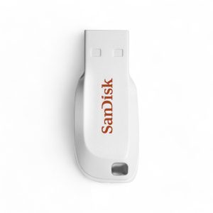 Sandisk 16GB, USB 2.0, 41.5 x 17.6 x 7.4 mm, 2.5g, White